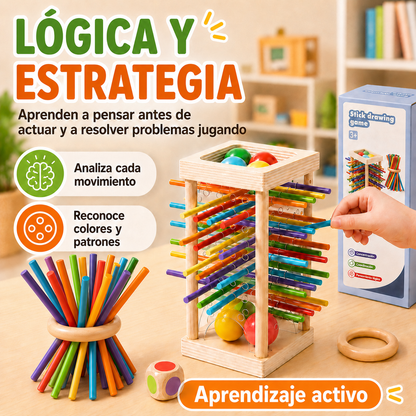 Juego Montessori Palitos de Madera Kidsy®