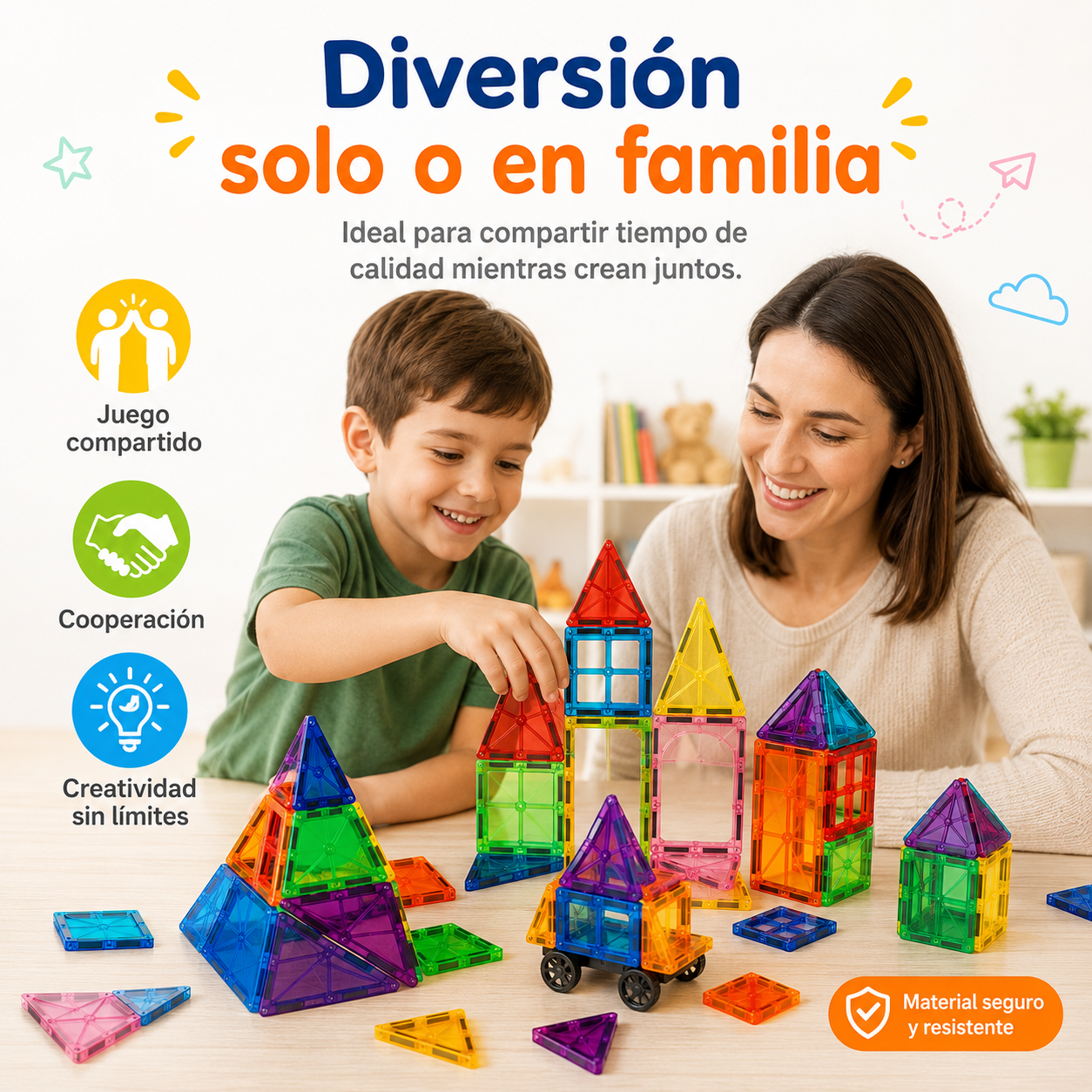 Juego Bloques Magnéticos 3D