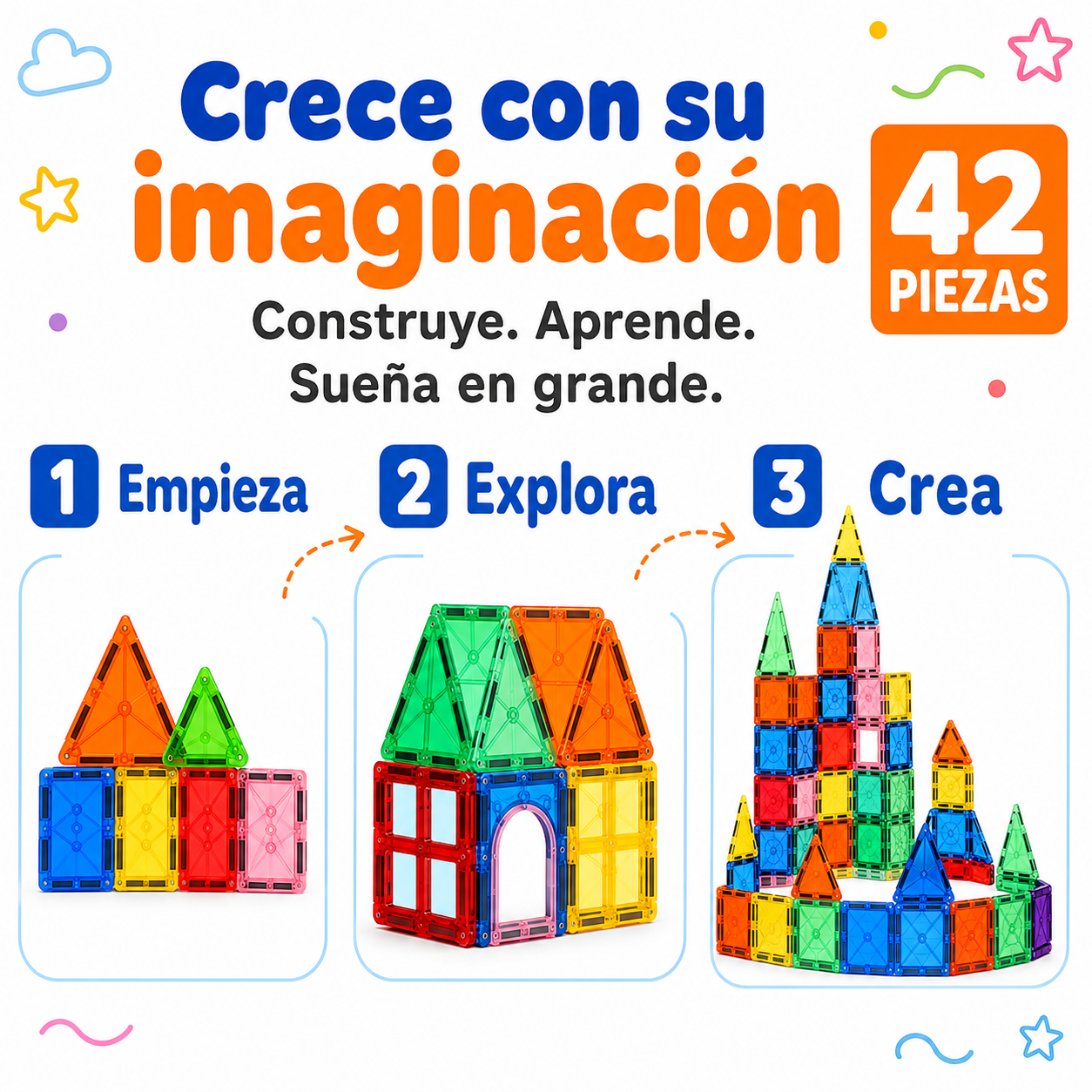 Juego Bloques Magnéticos 3D