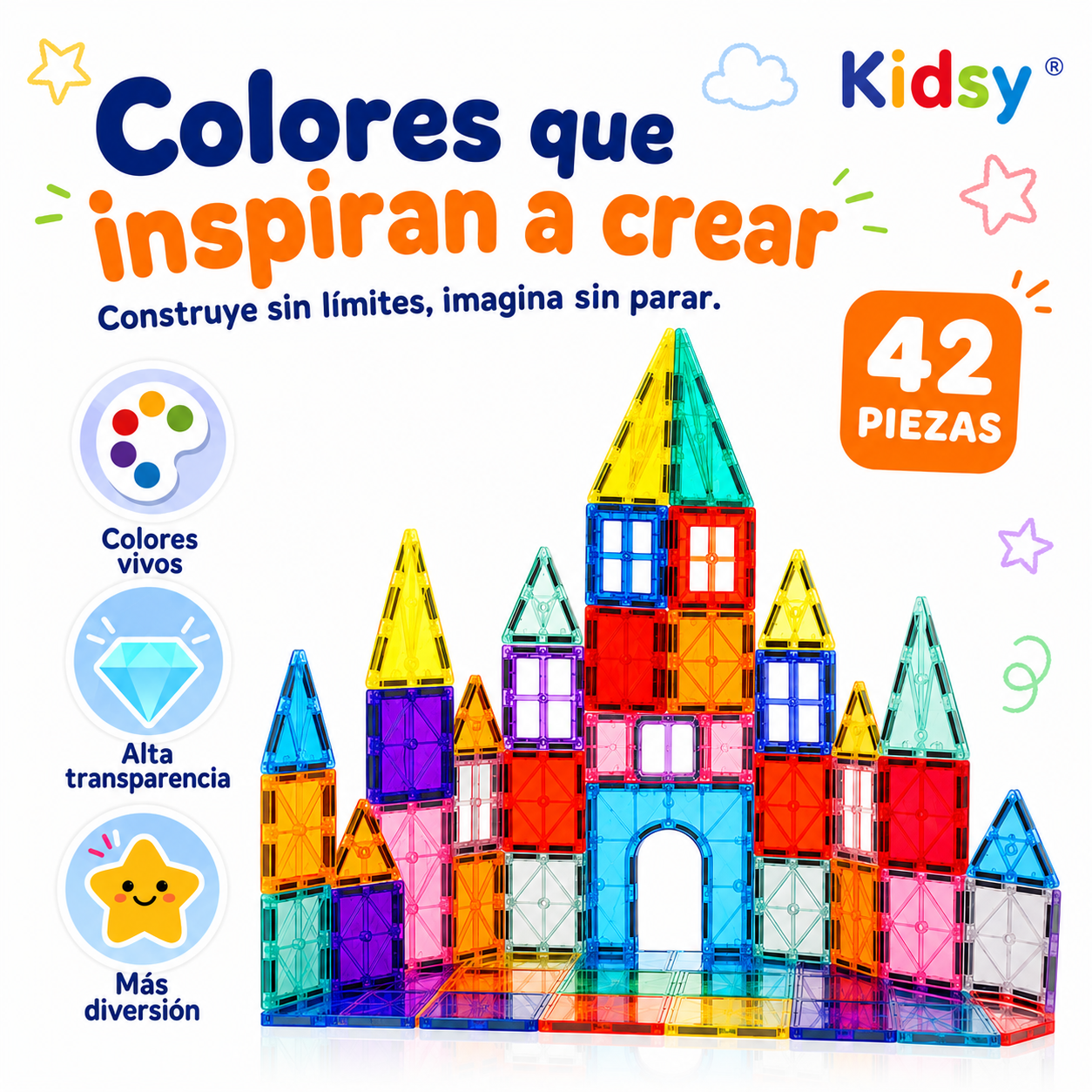 Juego Bloques Magnéticos 3D