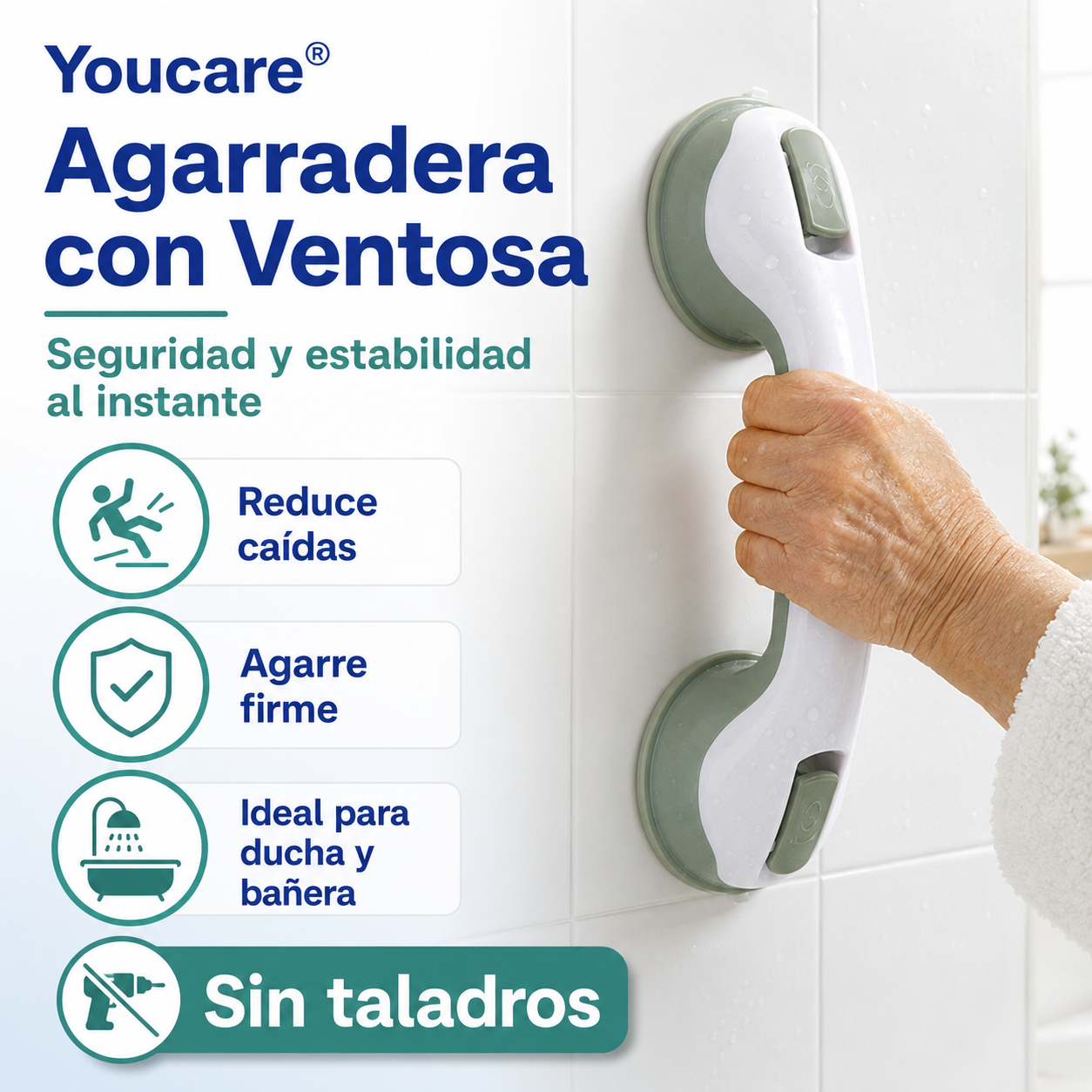 Agarradera de Mano con Ventosa Youcare®