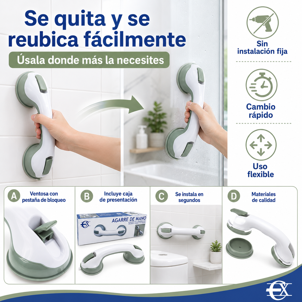 Agarradera de Mano con Ventosa Youcare®
