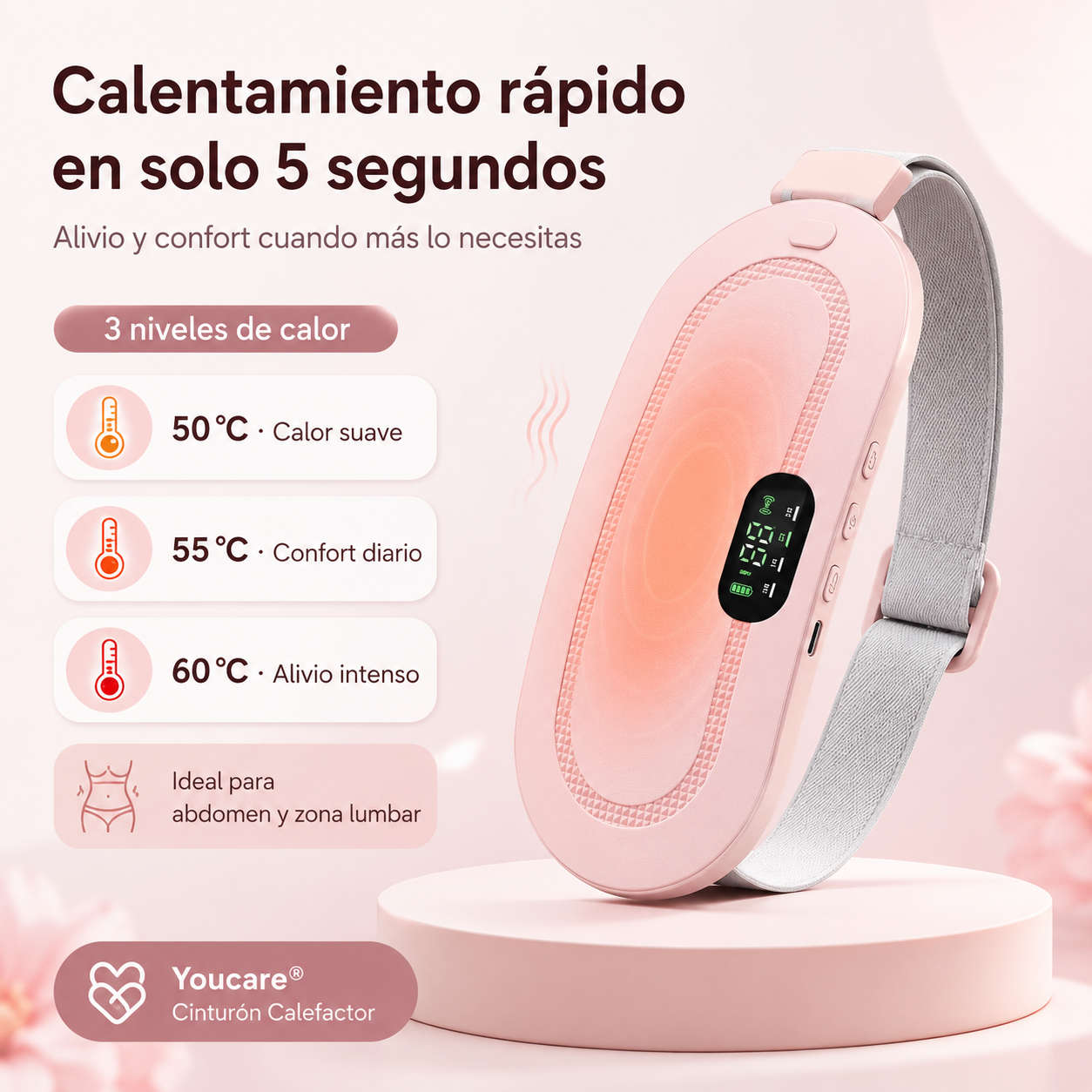 Cinturón Eléctrico Masaje y Calor Youcare®