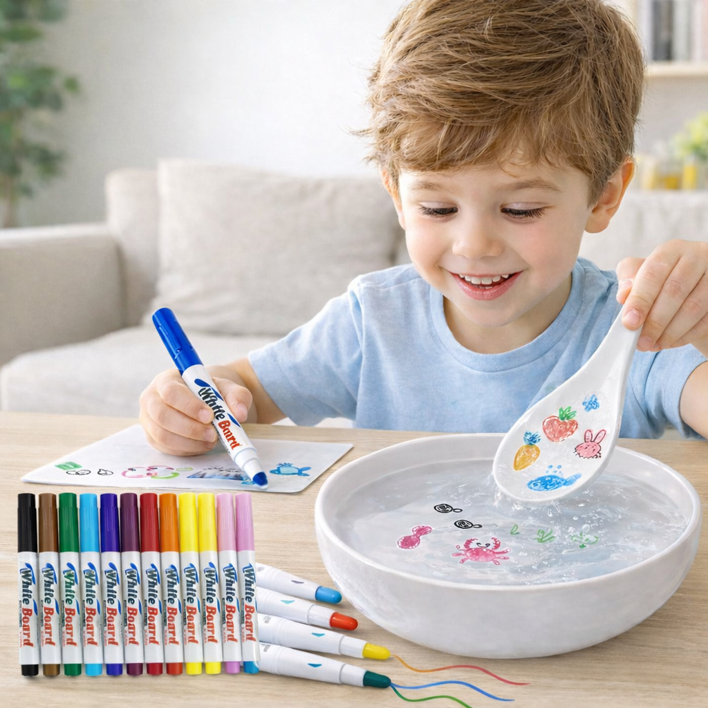 Rotuladores mágicos de tinta flotante 12uds Kidsy®