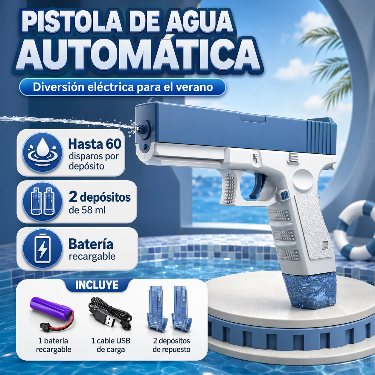 Pistola de agua Aquaglock®
