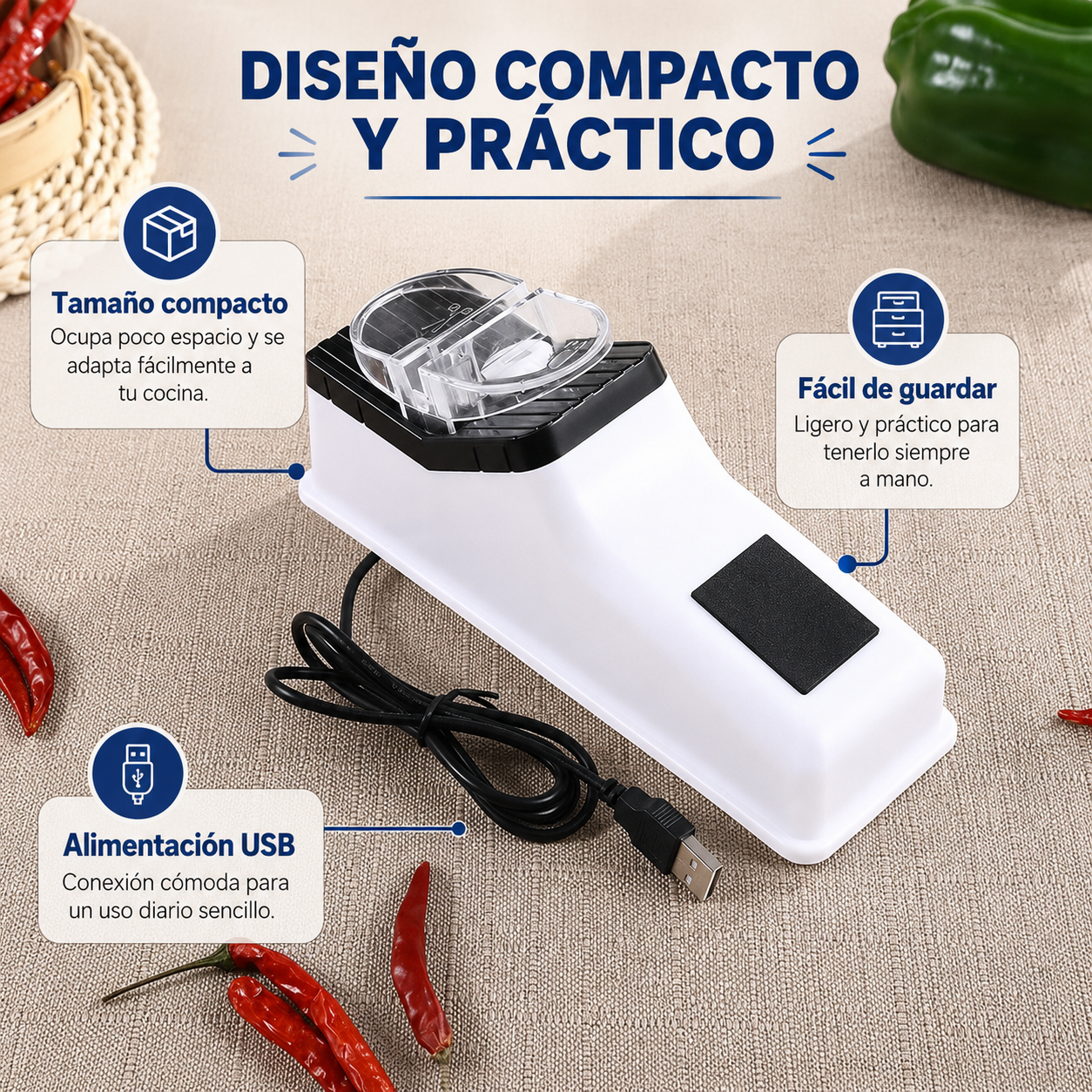 Afilador de cuchillos eléctrico Powerson®