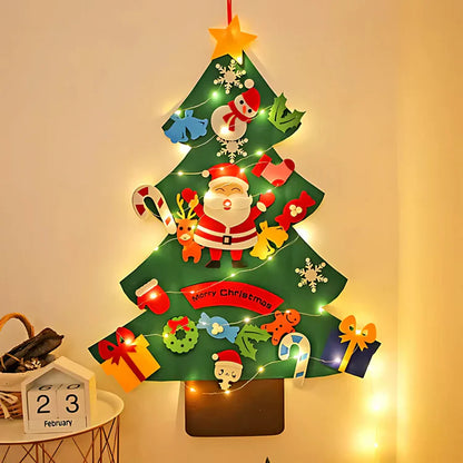 Árvore de Natal de Feltro para Crianças